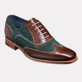Spencer - Walnut Calf Green Suede